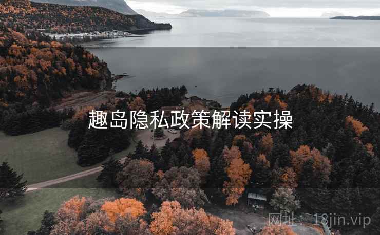 趣岛隐私政策解读实操  第2张