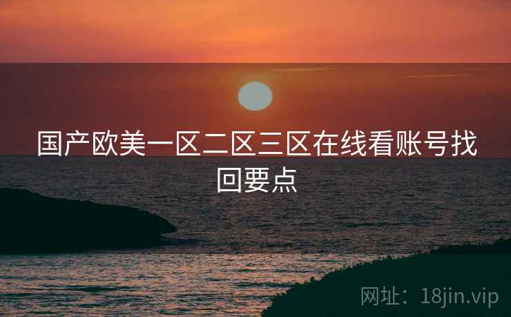 国产欧美一区二区三区在线看账号找回要点  第2张