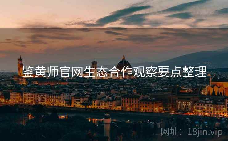 鉴黄师官网生态合作观察要点整理  第2张