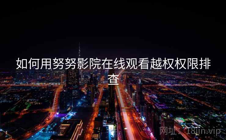 如何用努努影院在线观看越权权限排查  第2张