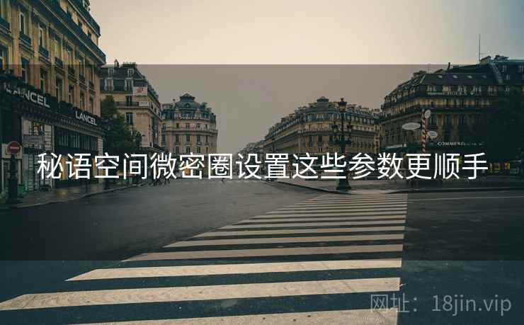秘语空间微密圈设置这些参数更顺手  第2张