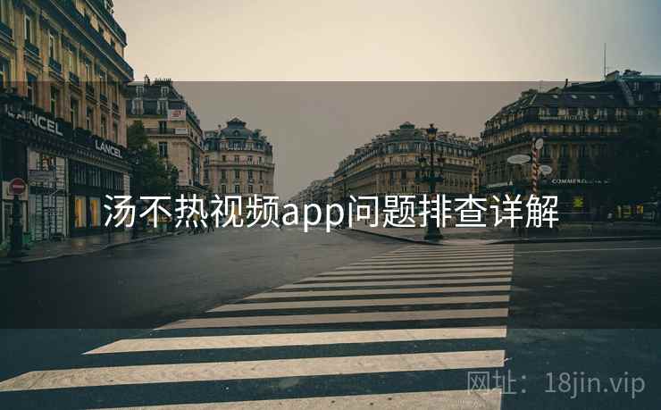 汤不热视频app问题排查详解 第2张 汤不热视频app问题排查详解 第2张